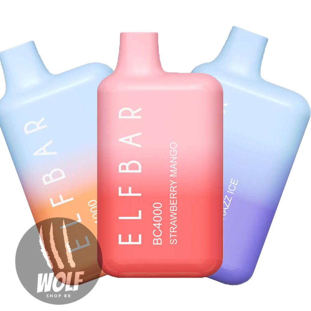 Elf Bar BC4000 - Pod Descartável - 4000 Puffs 650mah (Recarregável)