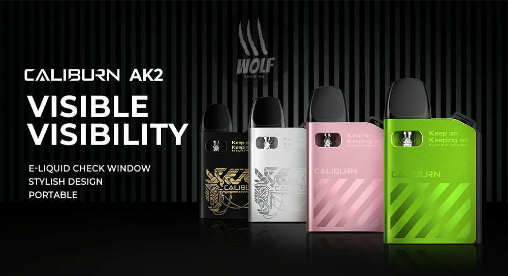 Apresentação Pod System UWELL Caliburn AK2 na Wolf