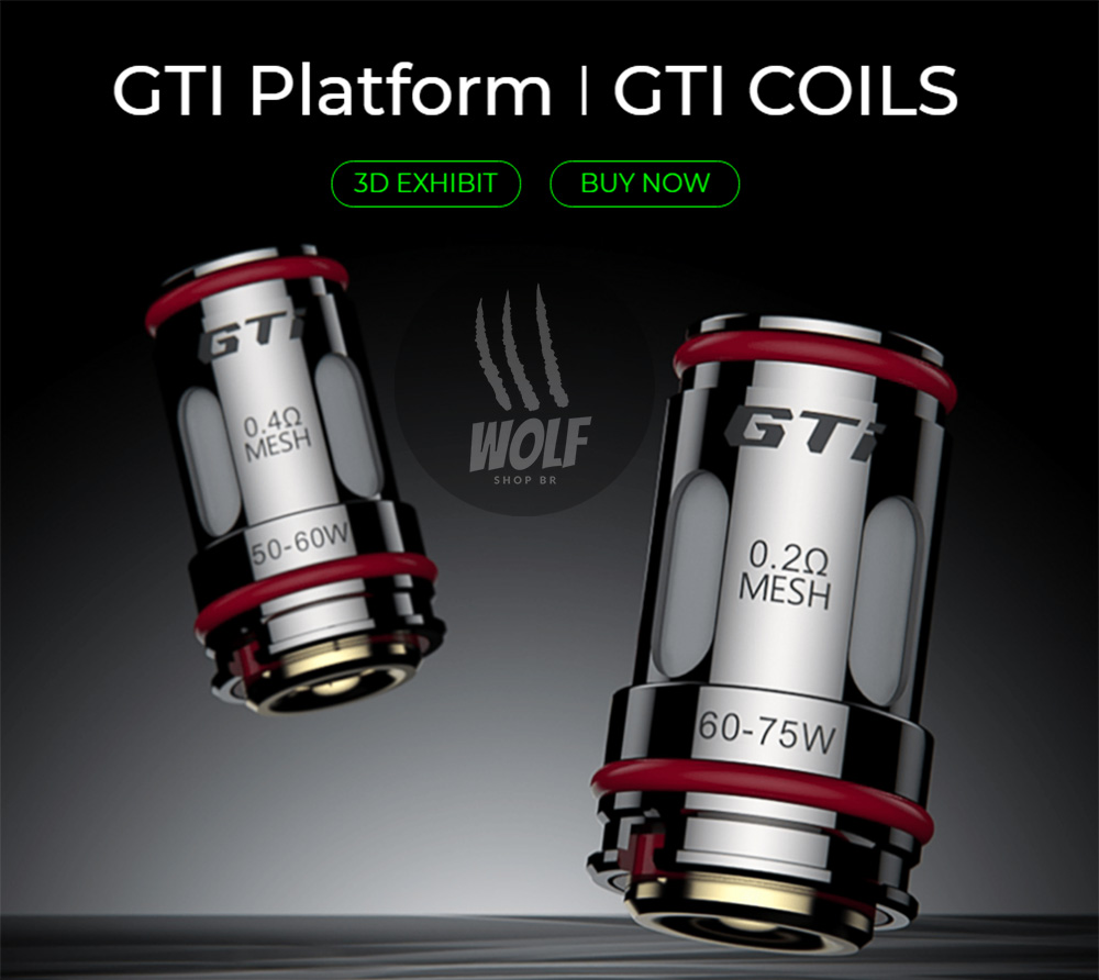 Apresentação Cartucho de Reposição Vaporesso GTI Coil Mesh na Wolf