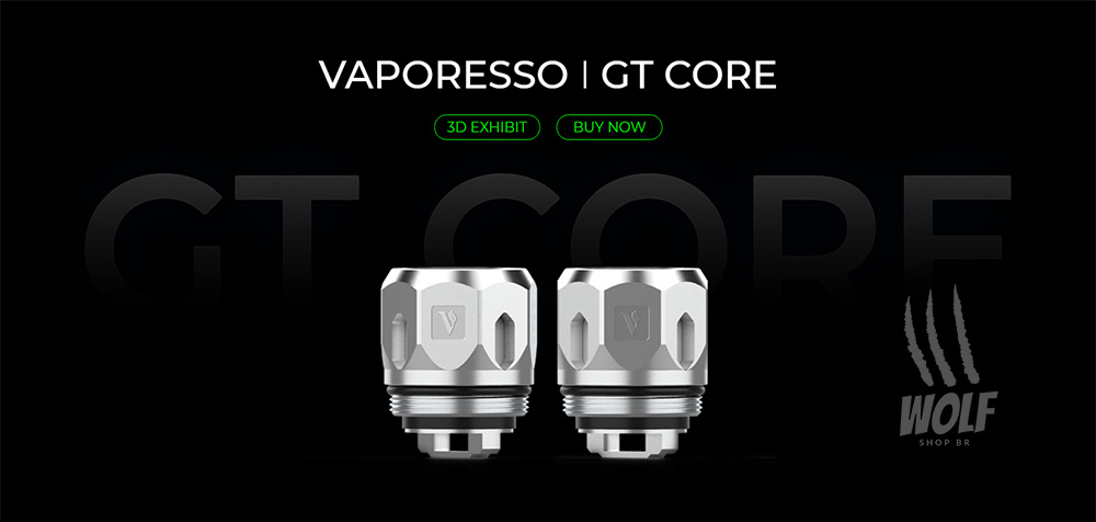 Apresentação da Bobina Coil Reposição Vaporesso GT Core na Wolf