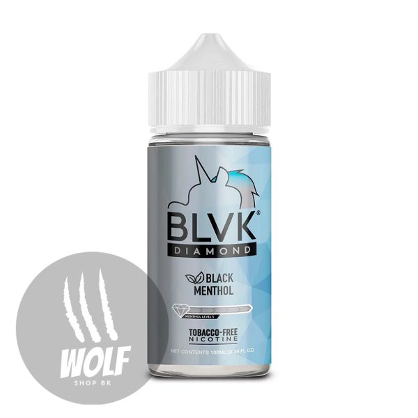 Líquido BLVK Diamond Black Menthol na Wolf