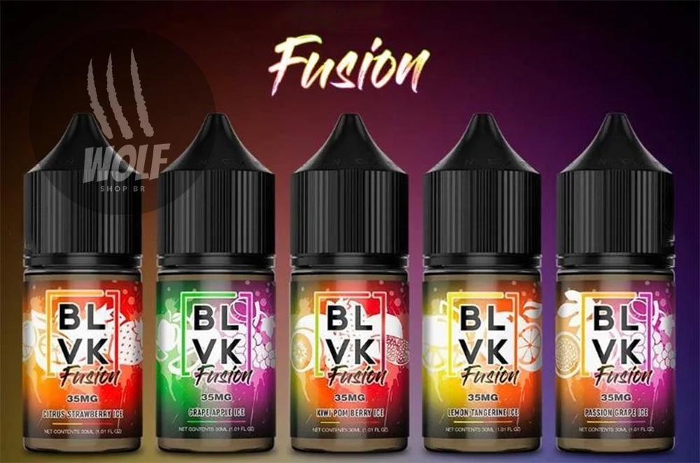 Sabores Alternativo do Líquido BLVK Fusion na Wolf