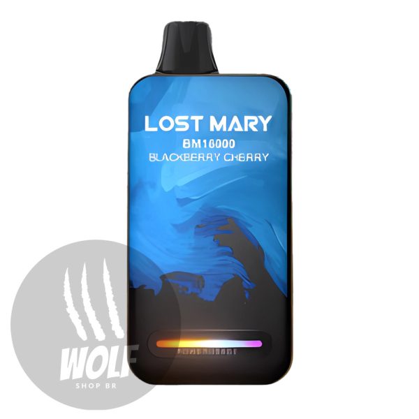 Pod Descartável Elf Bar Lost Mary BM16000 Blackberry Cherry na Wolf