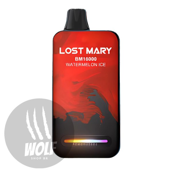 Pod Descartável Elf Bar Lost Mary BM16000 Watermelon Ice na Wolf