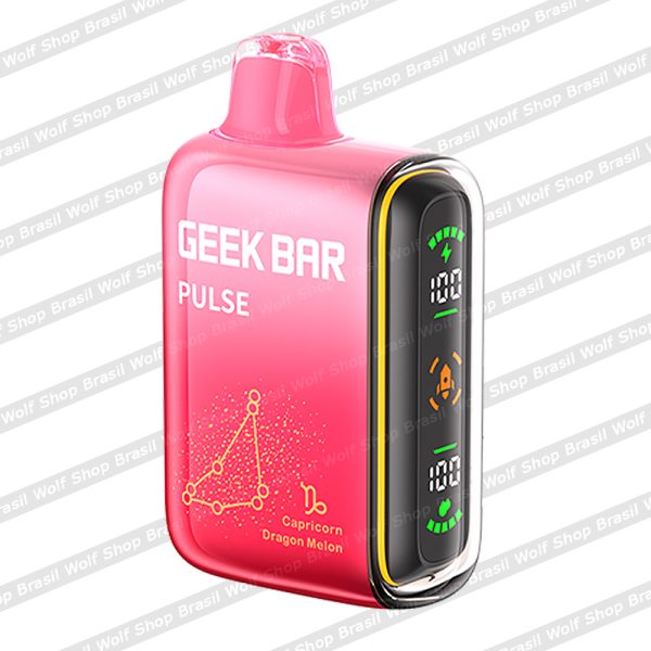 Pod Descartável Geek Bar Pulse Zodiac 15000 Puffs Capricorn Dragon Melon na Wolf