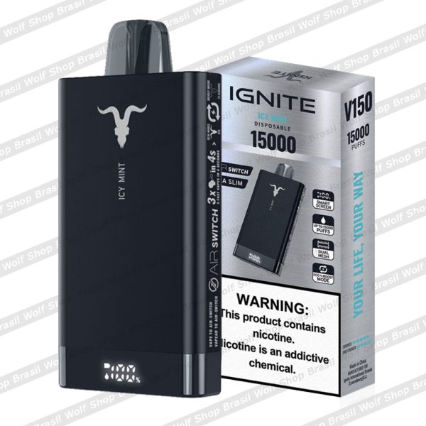 Pod Descartável Ignite V150 Icy Mint na Wolf