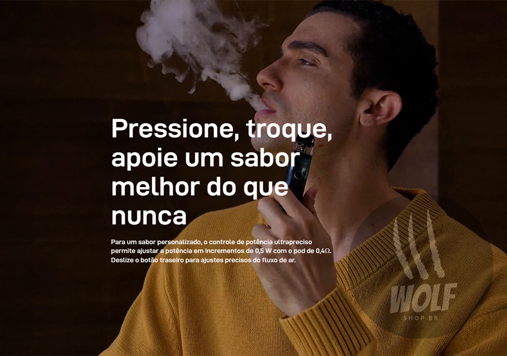 Troque Sabor Banner Pod Recarregável Vaporesso XROS Pro Laranja na Wolf