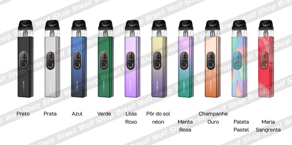 Cores Pod Descartável Vaporesso XROS 4 na Wolf