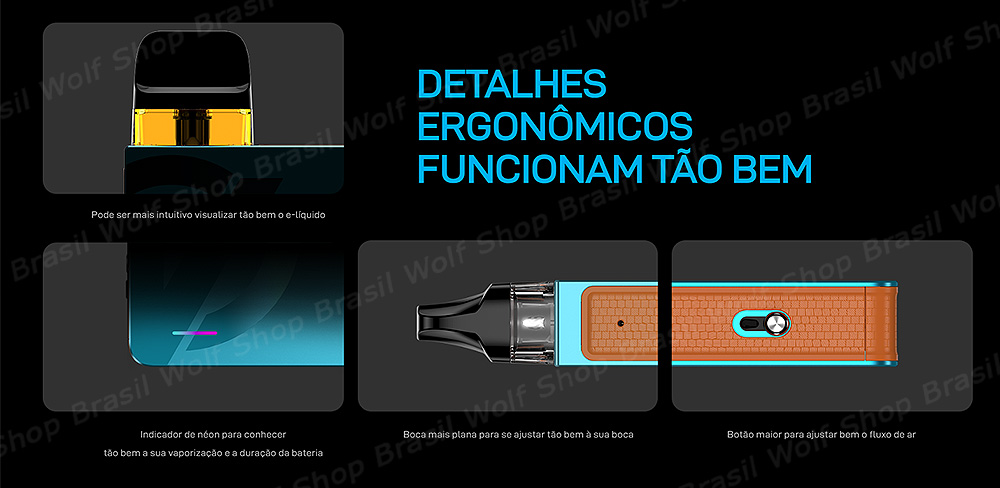 Detalhes Pod System Vaporesso XROS 3 Nano na Wolf