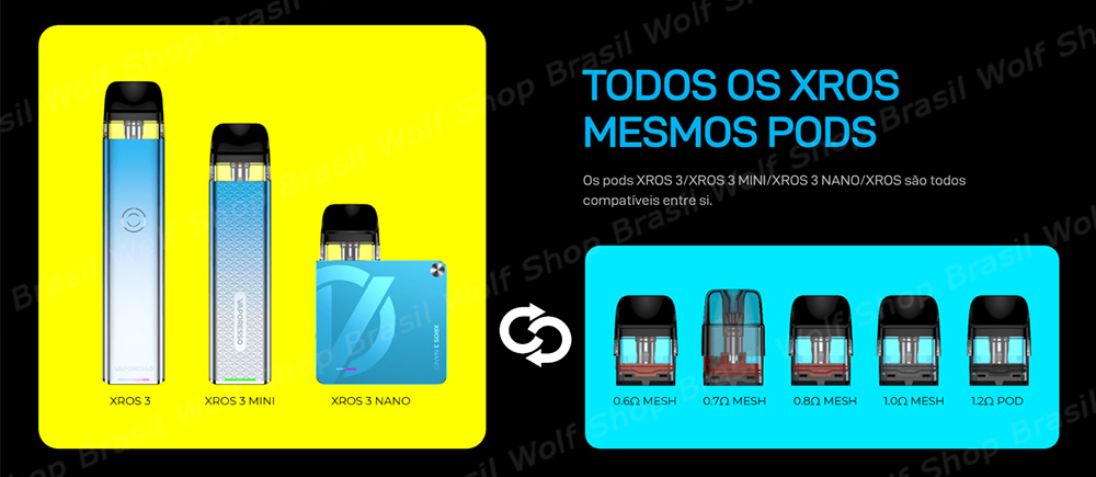 Xros Pod System Vaporesso XROS 3 Nano na Wolf